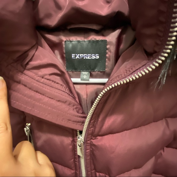 NEW EXPRESS DOWN FILLED PUFFER COAT WOMENS SMALL - Picture 6 of 9